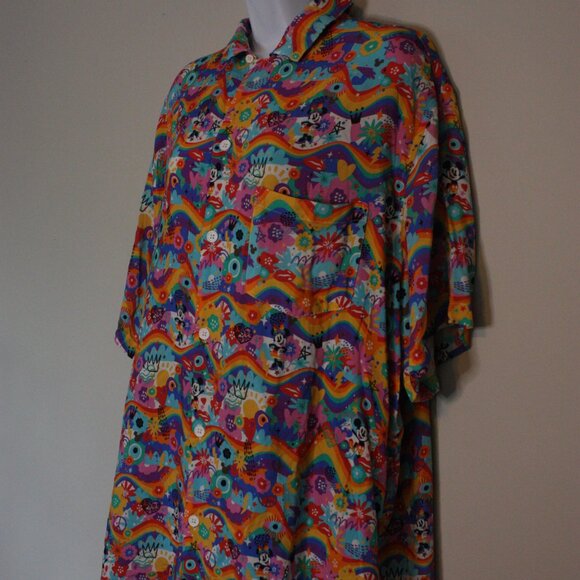 Disney Pride Collection Mickey and Minnie Mouse Button Up Shirt - Picture 2 of 6